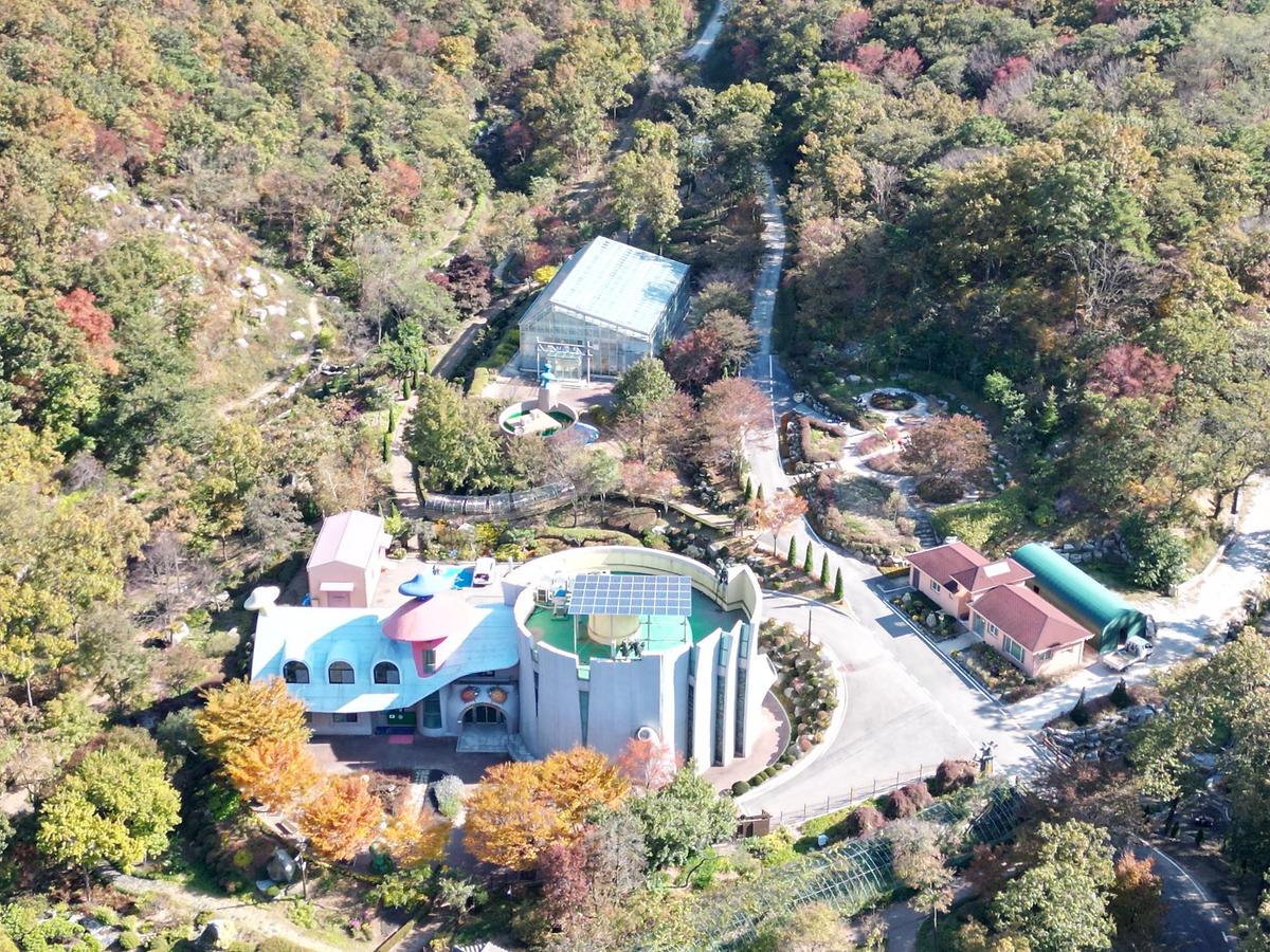 석모도 수목원 드론 영상을 게시 안내 사진