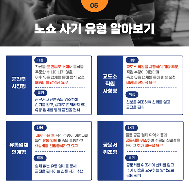 노쇼 사기 조심하세요!