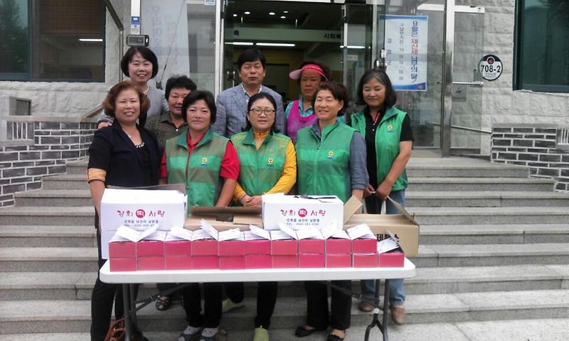 양도면새마을부녀회(독거어르신송편드리기행사)