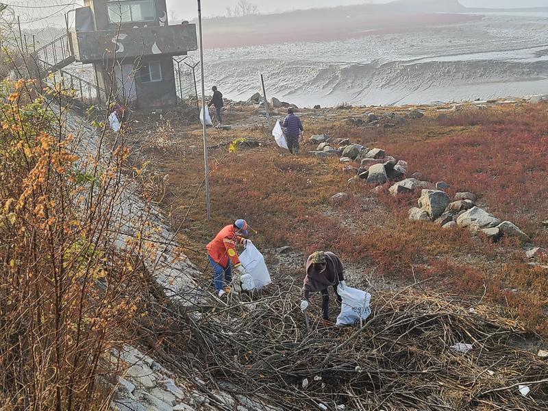 하점면 한국여성농업인회, 망월돈대 환경 정비 사진