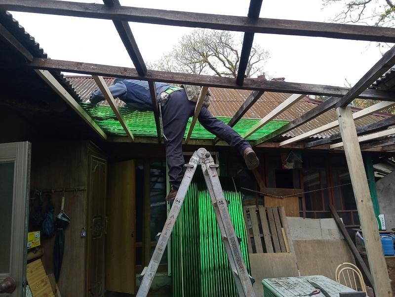 비가림막수리공사1