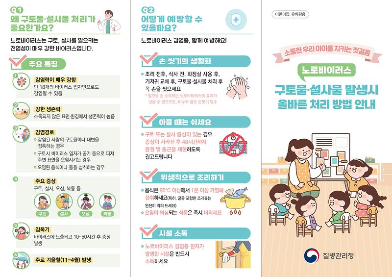 노로바이러스_처리_방법_안내_리플릿-어린이집_유치원_최종-앞