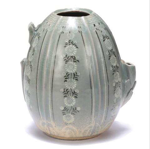 청자상감국화문과형주자  사진