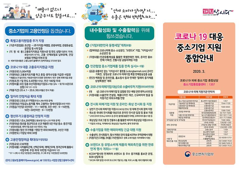 리플렛_코로나19_대응_중소기업_지원_종합안내1