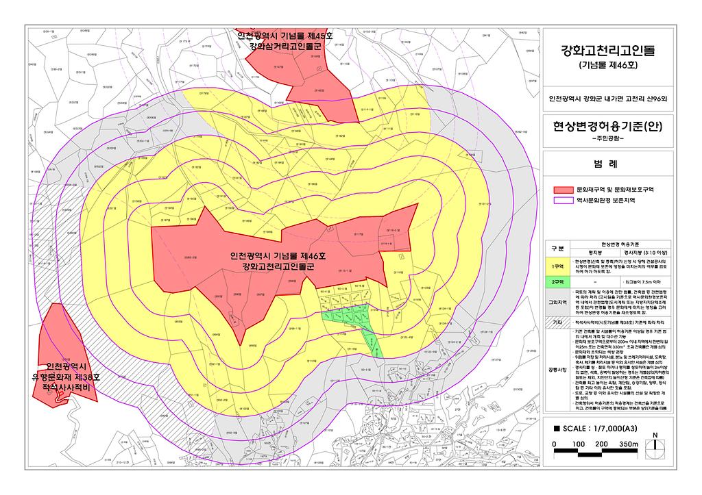 내가면 내 시지정현상변경변경열람(삼암돈대,오상리고인돌군, 망양돈대, 고천리고인돌군) 사진