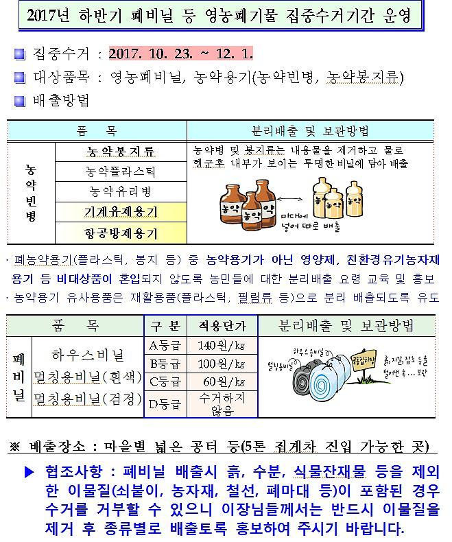 홍보-하반기_폐비닐_집중_수거기간_운영