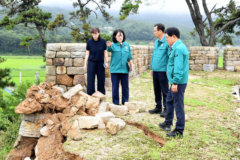 폭우 피해현장 확인 사진