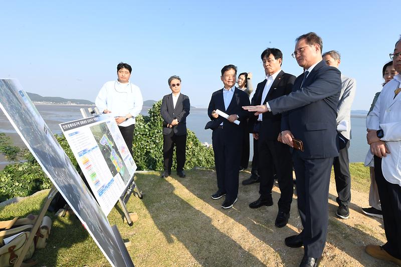 인천경제청장 강화군 현장확인 사진