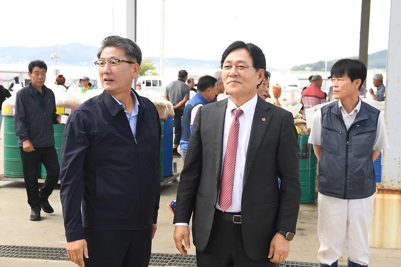 새우젓 초매식 현장 확인 사진