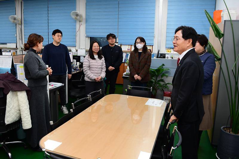 설 명절 맞이 직원 격려 사진