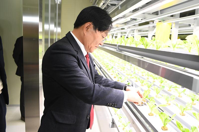 강화농업기술센터 식물공장 현장확인 사진