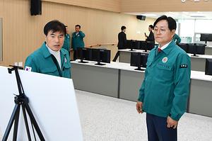 강화군 CCTV 통합관제선터 공사현장 확인 사진