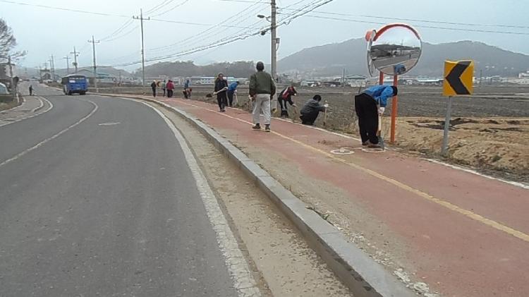 0411_선원면주민자치위원회_꽃나무_식재