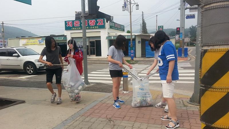 청소년위원환경정화2