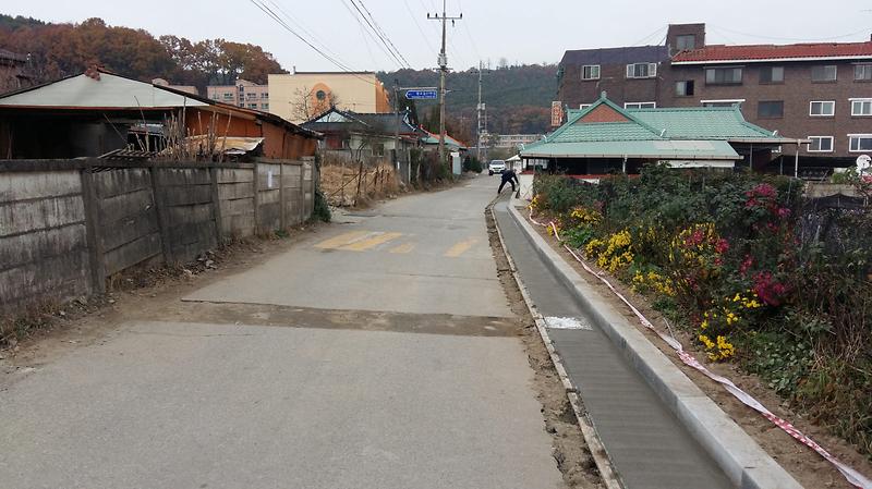 강화여중_진입도로_배수로_정비
