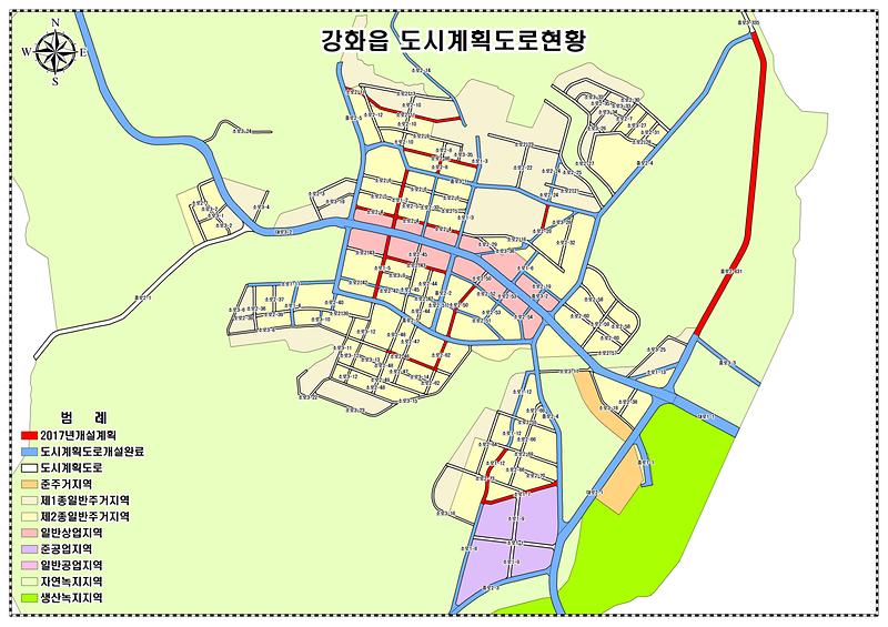 도시계획도로현황_강화읍_2017년개설