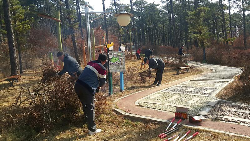 하점면_봉천산_등산로_정비
