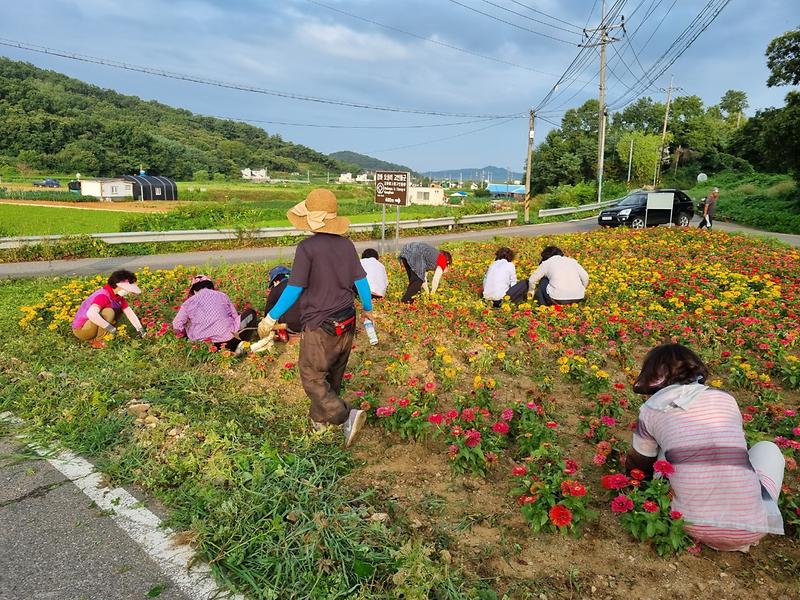 내가면_화단작업