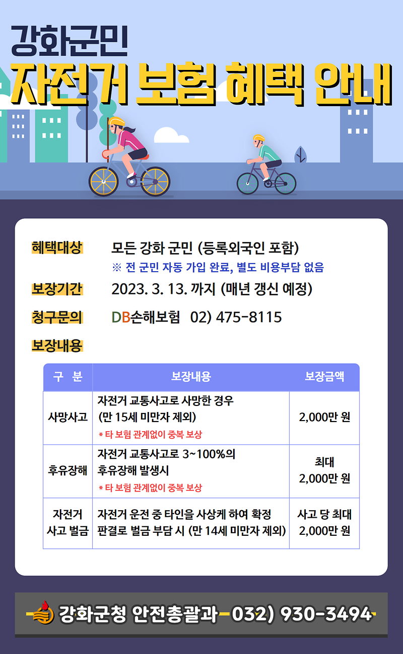 안전총괄과_강화군민_자전거_보험_혜택_안내