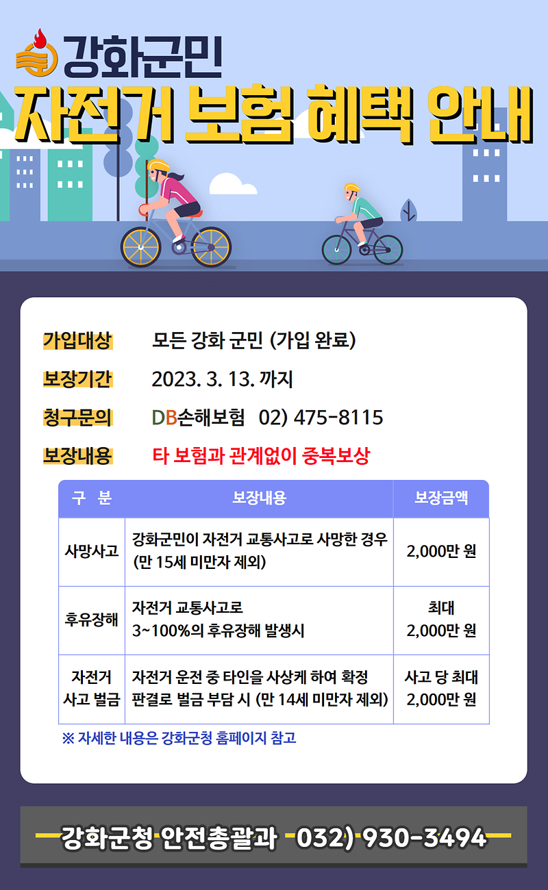 안전총괄과_강화군민_자전거_보험_혜택_안내