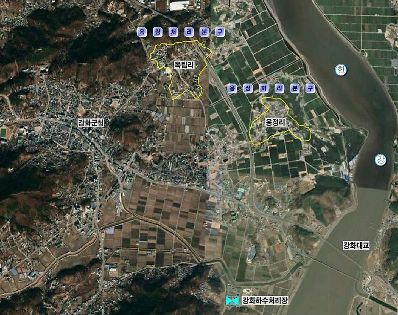 강화(옥림,용정)하수관로_정비사업_위치도(정비구역)