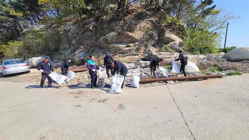 교동면_체육진흥후원회_해안쓰레기_수거
