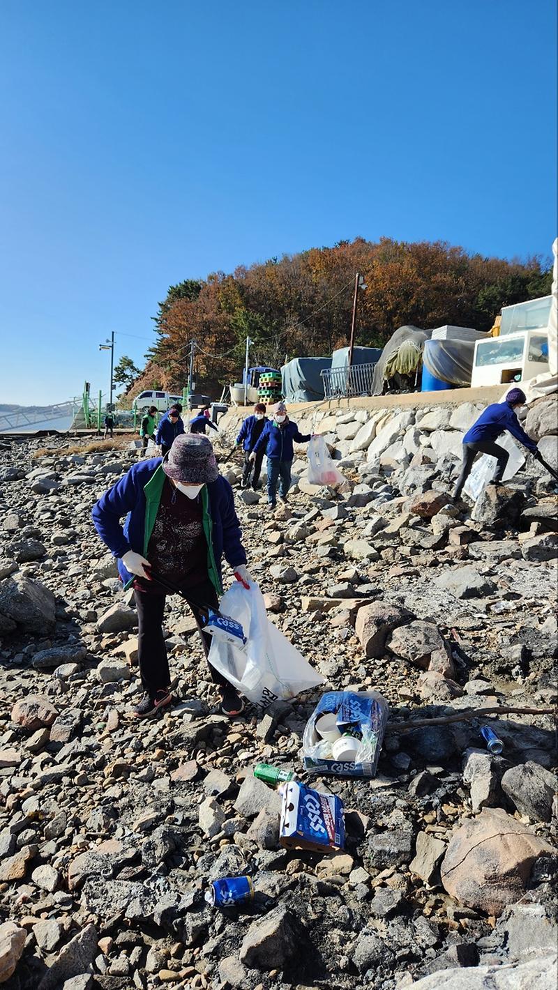 교동면_새마을부녀회_해안쓰레기_수거