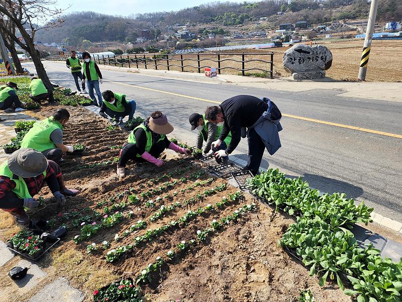 화도면_주민자치위원회_화단조성