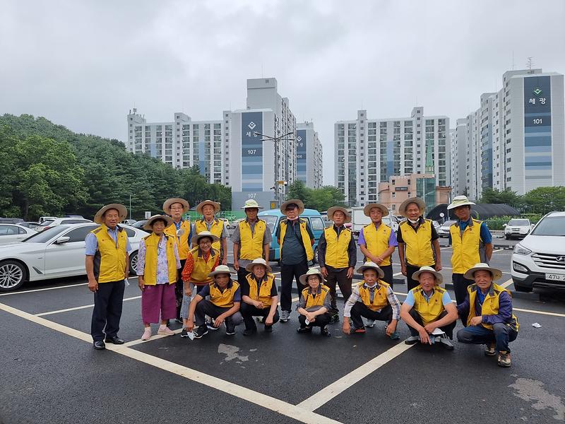 선원면_노인자원봉사클럽_환경정화