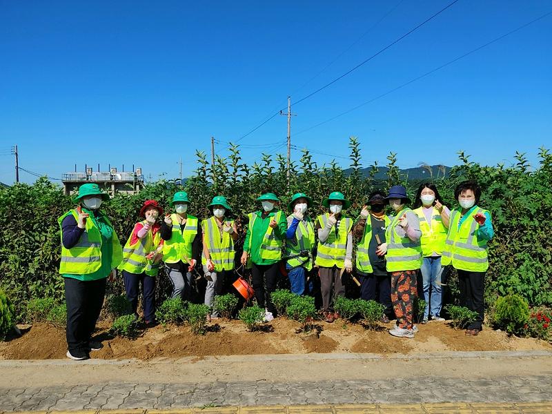 송해면_새마을부녀회_꽃길조성사업