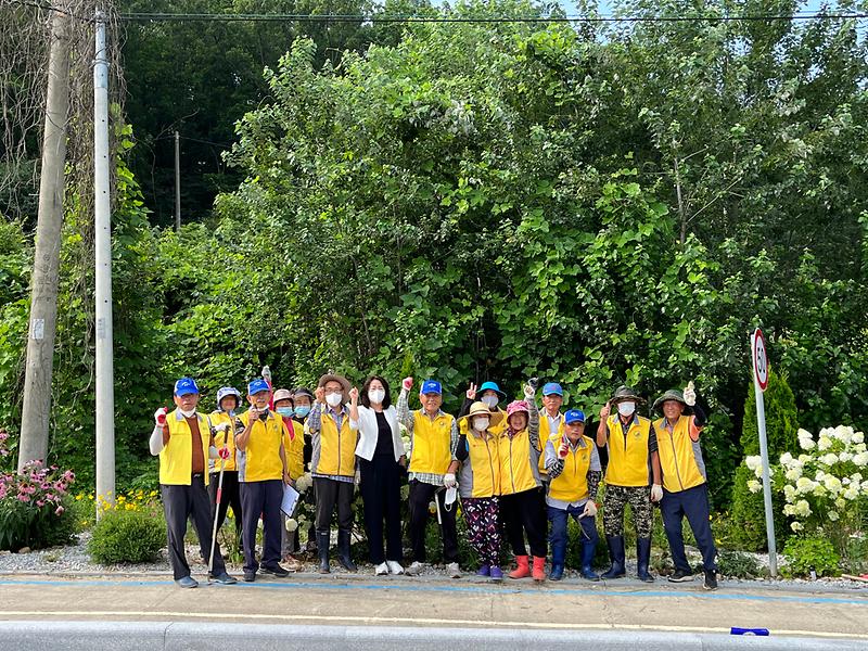 양사면_노인자원봉사클럽_환경정화