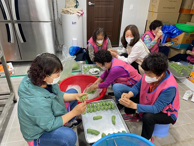 양사면_생활개선회_쑥떡_나눔