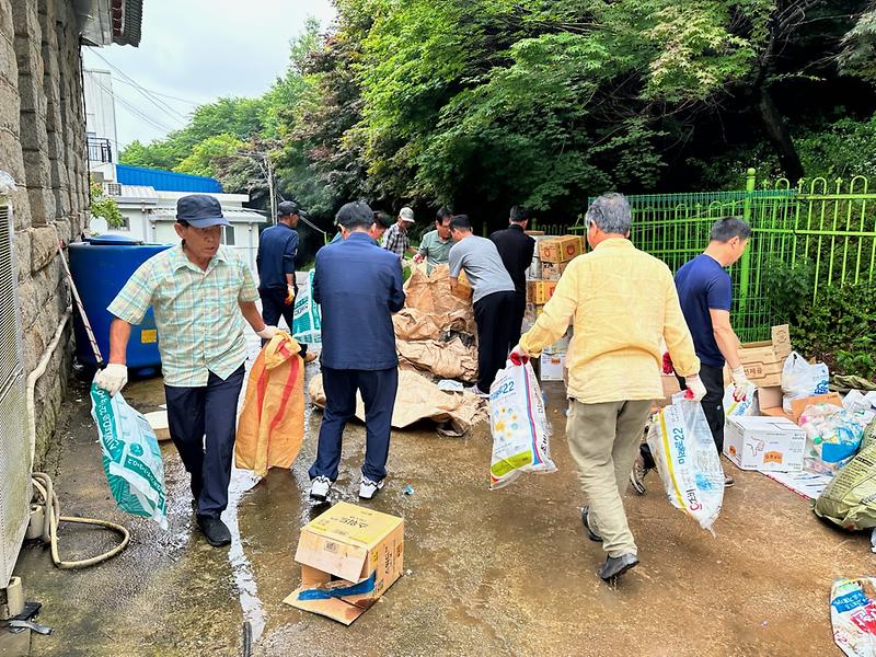 하점면_이장단_폐비닐_등_수거