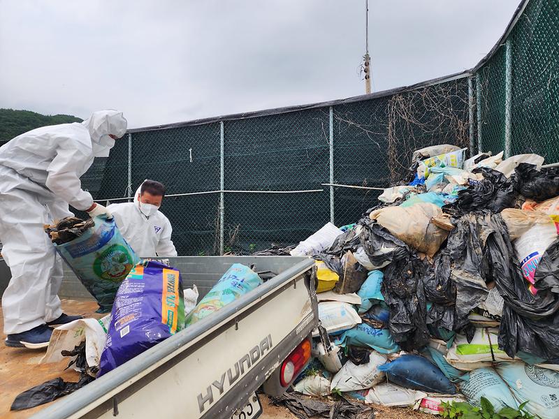 화도면_이장단_폐비닐_수거
