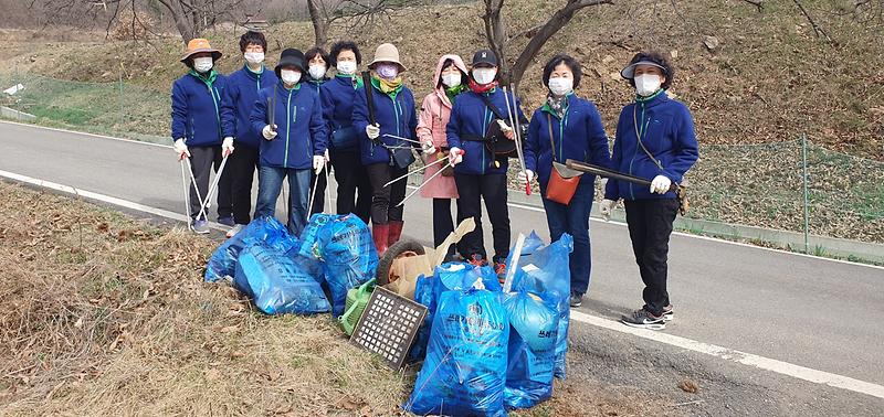 내가면_새마을부녀회_고려산_나들길_환경정화