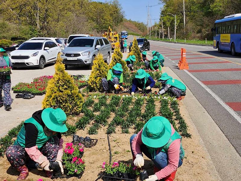 양도면_봄꽃식재활동