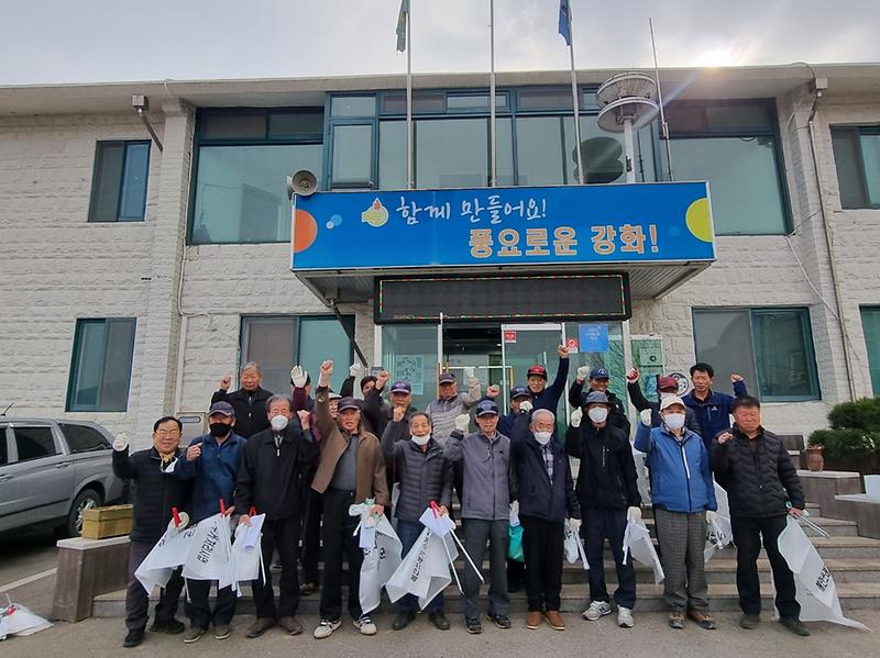 양도면_노인회_하천_정화활동