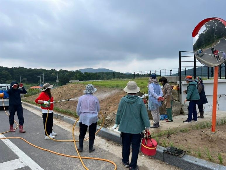 양사면_지역사회보장협의체_클린화단_조성