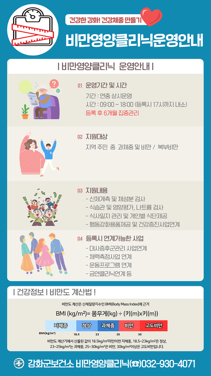 강화군보건소_비만영양클리닉_포스터