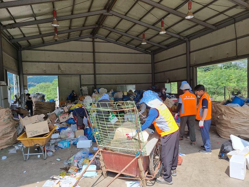 길상면지역사회보장협의체_재활용선별장_봉사