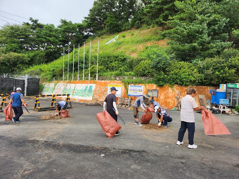 교동면_게이트볼회,_해안가_나들길_환경정비_실시_(1)