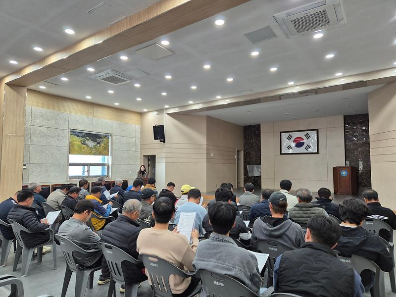 교동면,_제설단_안전교육_및_간담회_개최