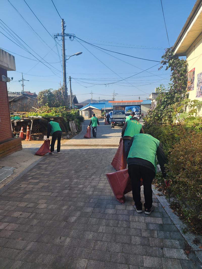 교동면_새마을지도자,_대룡시장_정례_대청소_실시