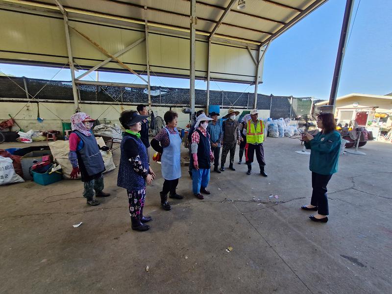 화도면_재활용_선별장_근로자_대상_안전교육_실시