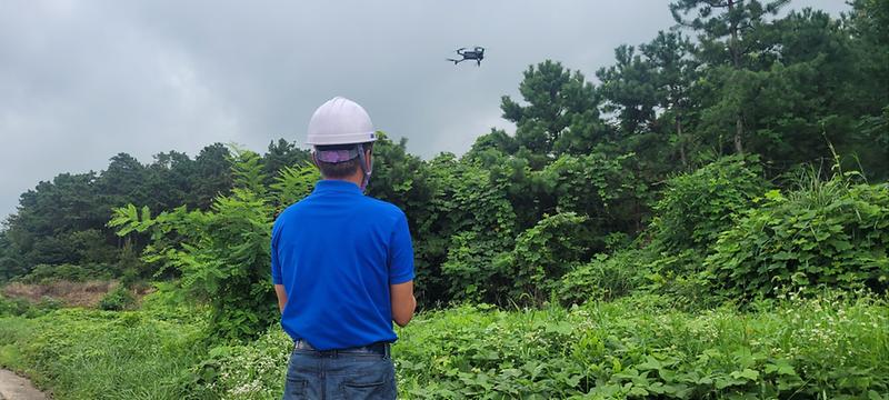 산림병해충_드론예찰_모습