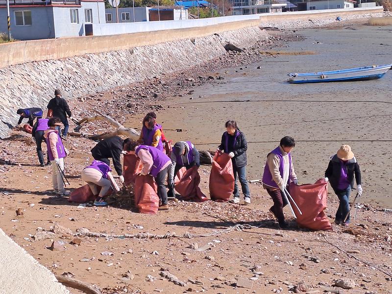 서도면_주민자치위원회,_아차도_해변_환경_정화활동_2