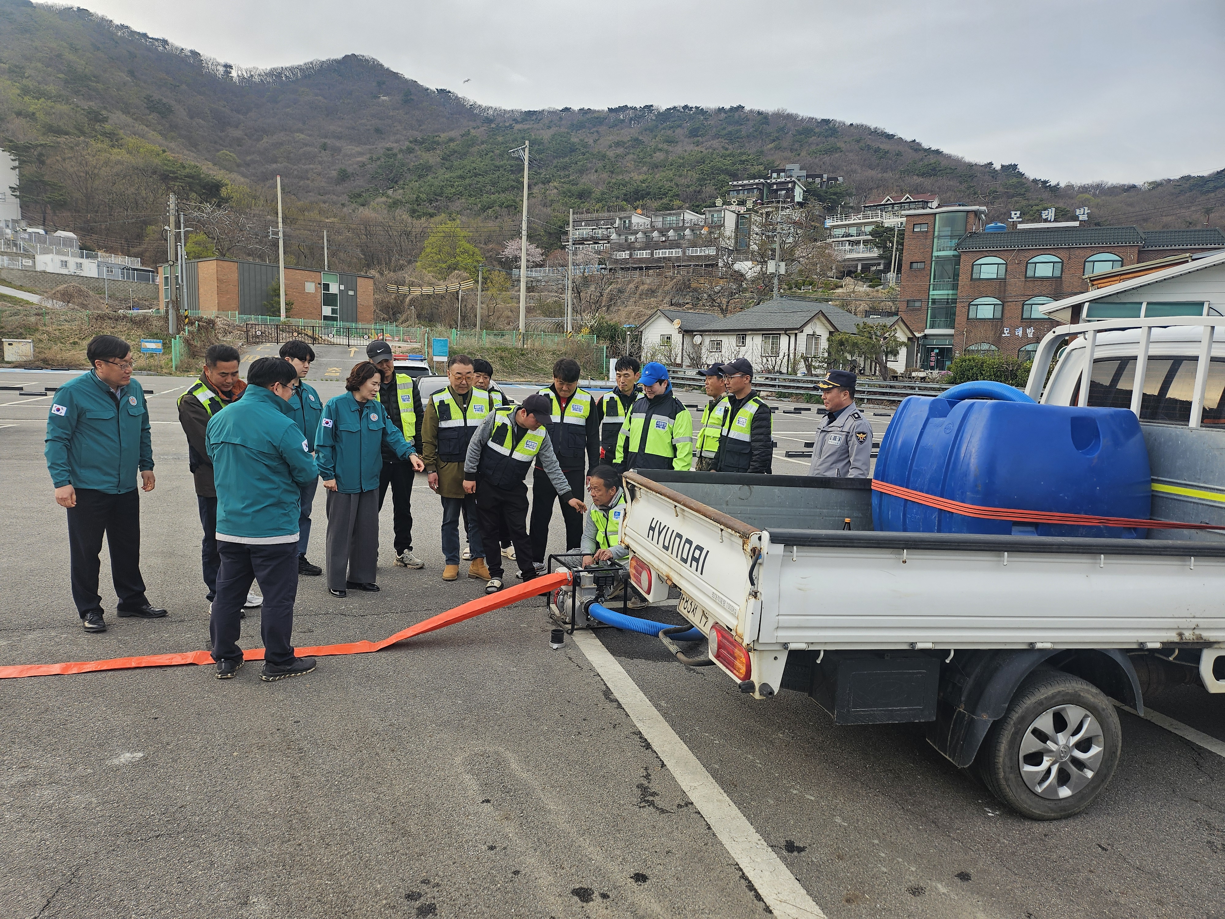 화도면,_민․관․경_합동_극한_호우_대비_양수기_가동_훈련_실시