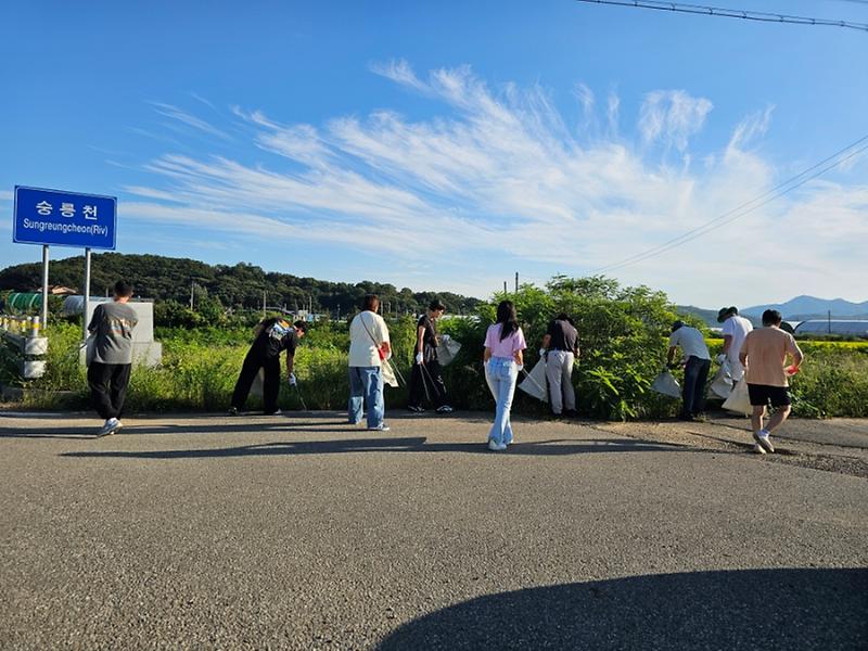 강화읍_체육진흥후원회,_숭릉천_수변가_환경_정화_활동_실시