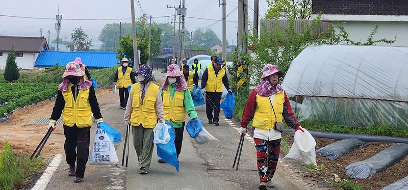 강화군노인문화센터,_노인_일자리_참여자와_직원들이_함께하는_환경캠페인