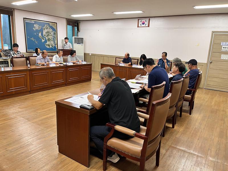 양도면_이장단,_8월_이장_회의_개최